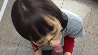 New Asian Girl Gets Blown In Public Cfnm Style