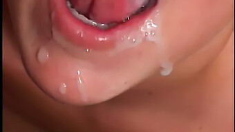 She Gets Her Mouth And Pussy Pounded By Her Boss In The Break Room