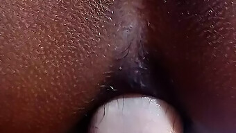 Intimate View Of Black Teen'S Pussy And Ass During Sex