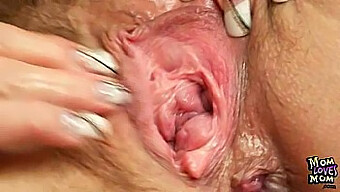 Elderly Housewife Using Dildo To Stimulate Her Vagina