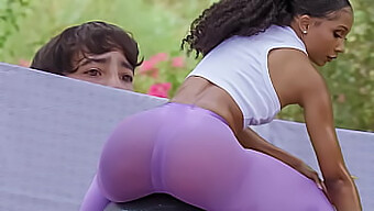 A Young Man Secretly Watches His Attractive Older Neighbor Exercise, Featuring Latina Beauty And Kinky Action