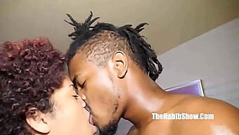 A Young Couple'S Passionate Encounter With A Voluptuous Ebony Pornstar