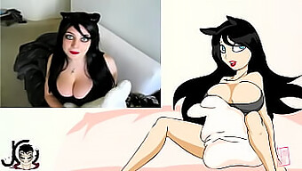 Hannah Minx'S Animated Breasts And Bunny Jwow Play