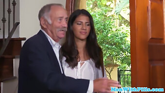 Mexican Teen Enjoys Fucking With An Old Man'S Penis