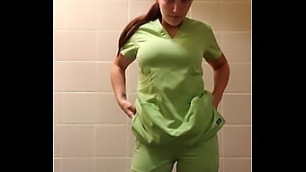 Solo Female In Hot Scrubs Gets Off On Camera