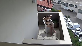 Italian Teen Discovered Self-Pleasuring On Balcony