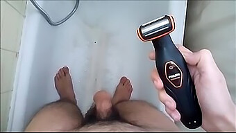 Wet Shaving: Amateur'S Naughty Bathroom Adventure With His Manhood