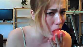 Gagged Girl Takes On Extreme Deep Throat Challenge With Dildo