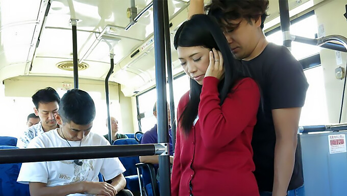 Aimi Nagano, A Japanese Brunette, Experiences An Uncensored Bus Ride With Intense Fucking