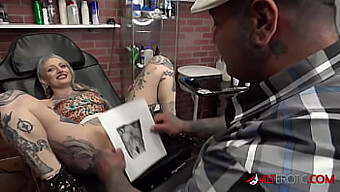 River Dawn Ink Pleasures A Penis Following Her Fresh Tattoo On Her Pussy